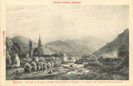 68 - THANN - VUE DE LA VALLEE D'APRES UNE ANCIENNE GRAVURE - Thann