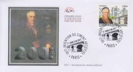 Enveloppe  FDC  1er  Jour    FRANCE    Invention  Du   Ciment   Artificiel    2017 - 2010-2019