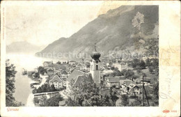 11672801 Gersau Vierwaldstaettersee Ortsblick Mit Kirche Gersau - Sonstige & Ohne Zuordnung