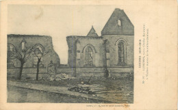 GUERRE 14-18 -  LIHONS - VERS CHILLY - SOMME - L'EGLISE APRES LE BOMBARDEMENT - Guerra 1914-18