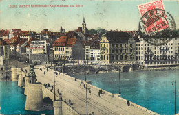 BASEL - MITTLERE RHEINBRÜCKE KANTONALBANK UND BÖRSE - Autres & Non Classés