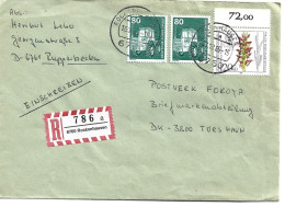 Germany - Registered Cover. Sent To Faroe Islands 1985.  H-2225 - Brieven En Documenten