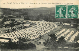 CAMP DE LA COURTINE -  VUE GENERALE DU CAMPEMENT DE LA 1ère BRIGADE - Casernas