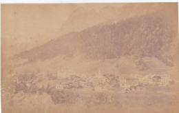 Photo De Particulier 1888  SUISSE VALAIS LOUECHE LES BAINS Vue Générale    Réf 30306 - Places