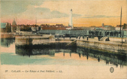 62 - CALAIS - LES ECLUSES ET LE PONT VETILLARD - CORRESPONDANCE MILITAIRE  14-18 AU DOS - Calais