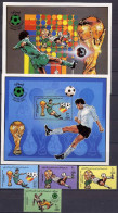 Libya 1982 Football Soccer World Cup Set Of 4 + 2 S/s MNH - 1982 – Espagne