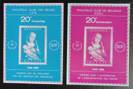 Belgie 1969 Erinnofilie Obp-nrs.111/112 MNH-  Ongetand-zonder Gom Zoals Uitgegeven. - Erinnofilia [E]