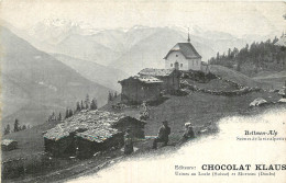 PUBLICITE - CHOCOLAT KLAUS - USINES  AU LOCLE ET MORTEAU - BETTMEN ALP - Reclame