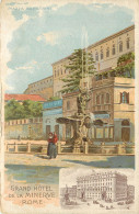 PUBLICITE - GRAND HOTEL DE LA MINERVE - ROME - PIAZZA BARBERINI - Publicidad