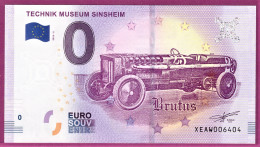 0-Euro XEAW 2018-2 TECHNIK MUSEUM SINSHEIM - BRUTUS - Essais Privés / Non-officiels