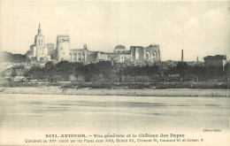 84 - AVIGNON -  VUE GENERALE ET LE CHATEAU DES PAPES - Avignon