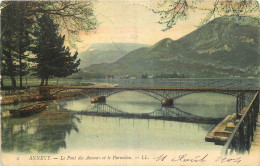 74 - ANNECY - LE PONT DES AMOURS ET LE PARMELAN - Annecy