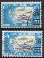 Nouvelles HEBRIDES Timbres-poste N°298 & 299 Oblitérés TB Cote : 3€25 - Gebruikt