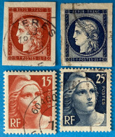 France 1949 : Centenaire Du Timbre N° 830 à 833 Oblitéré - Used Stamps