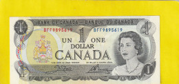 BANQUE DU CANADA  .  1 DOLLAR  - N° BFF 9895619   2 SCANNES  .  ETAT LUXE - Kanada