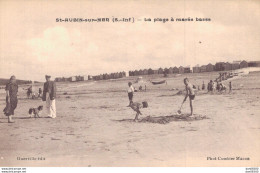 RARE 76 SAINT AUBIN SUR MER (SEINE MARITIME) LA PLAGE A MAREE BASSE - Autres & Non Classés