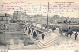 51 EPERNAY LE PONT DE LA MARNE MAGENTA ET LA VILLA D'AY ATTELAGES - Epernay