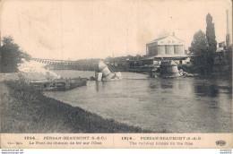 95 PERSAN BEAUMONT LE PONT DU CHEMIN DE FER SUR L'OISE - Guerra 1914-18