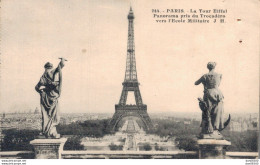 75 PARIS LA TOUR EIFFEL PANORAMA PRIS DU TROCADERO - Tour Eiffel