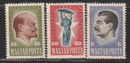 HONGRIE - N°870/2 ** (1947) Révolution Russe D'Octobre - Unused Stamps