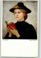 39790407 - Junge Tirolerin Portraet Buch Lesen - Schiestl, Matthäus