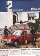 5 Feuillets De Magazine Simca 1301,1300-1500 Break, 1301 Spécial 1973, 1501 Spécial 1968 - Voitures