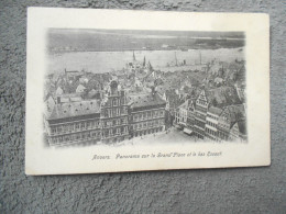 Cpa Anvers Antwerpen Panorama Sur La Grand Place Et Le Bas Escaut - Antwerpen