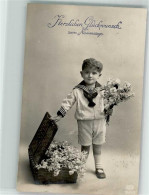 39684707 - Namenstag Kind Matrosenanzug Blumen Korb EAS 5041/3 - Exposiciones