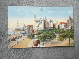 Cpa Anvers Antwerpen Panorama Steenplaats  Place Du Steen 1930 Cachet Exposition Internationale - Antwerpen