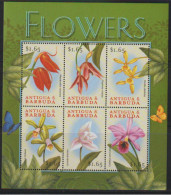 Antigua Et Barbuda Fleurs Flowers Butterflies Papillons  MNH - Autres & Non Classés