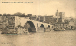 84 - AVIGNON - PONT SAINT BENEZET ET   PALAIS DES PAPES  - Avignon