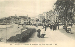 06 - CANNES - PROMENADE DE LA CROISETTE ET LE CASINO MUNICIPAL  - LL - Cannes