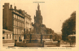 63 - CLERMONT FERRAND - FONTAINE D'AMBOISE ET COURS SABLON - Clermont Ferrand