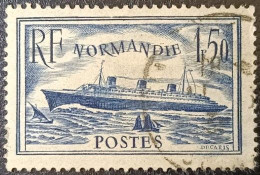 France Y&T N° 299 Paquebot Normandie. 1,50 Fr. Bleu. USED. T.B... - Used Stamps