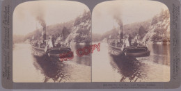 Fixe Stereoview Bateau Rob Roy Loch Katrine Scotland - Stereoscopic