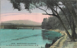 92 - BOULOGNE SUR  SEINE - LES BORDS DE LA SEINE ET LE MONT VALERIEN - Boulogne Billancourt