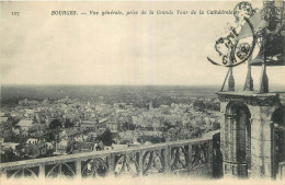 18 - BOURGES -  VUE GENERALE PRISE DE LA GRANDE TOUR DE LA CATHEDRALE - Bourges