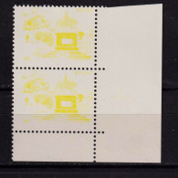 Test Stamp, Specimen, Prove, Probedruck, Reiterstandbild, Slania 1980 - 1985 Doppelmarke Unterere Rand - Probe- Und Nachdrucke