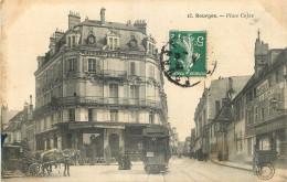 18 -  BOURGES -  PLACE CUJAS - TRAMWAY - Bourges