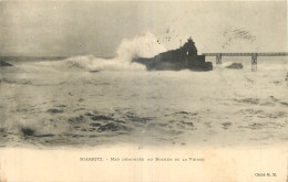 64 -  BIARRITZ  -  MER DEMONTEE AU ROCHER DE LA VIERGE - Biarritz