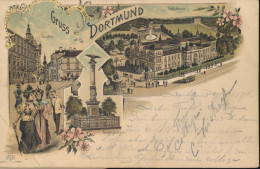 GRUSS  AUS DORTMUND      LITHOGRAPHIE.      SIEHE BILDER - Dortmund