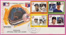 Ag1571 - GRENADA - Postal History - FDC COVER - 1988 BASEBALL - Base-Ball