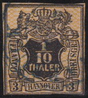 Hannover  .   Michel    .   12  (2 Scans)     .    O     .     Gestempelt - Hanover