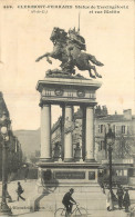 63 - CLERMONT FERRAND - STATUE DE VERCINGETORIX ET RUE BLATTIN - Clermont Ferrand