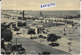 Emilia Romagna-rimini-cattolica Campi Da Tennis E Spiaggia Differente Particolare Veduta Anni 50 - Sonstige & Ohne Zuordnung