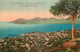 06 - CANNES - VUE PRISE DE LA CALIFORNIE ET MONTAGNES DE L'ESTEREL - Cannes