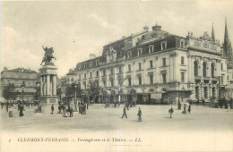 63 - CLERMONT FERRAND - VERCINGETORIX ET LE THEATRE - LL - Clermont Ferrand