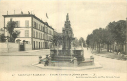 63 - CLERMONT FERRAND - FONTAINE D'AMBOISE ET QUARTIER GENERAL - LL - Clermont Ferrand