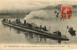 Le " Vendémiaire " Coulé Au Large De Cherbourg Avec 24 Hommes D'équipage, Le 8 Juin 1912 - Warships