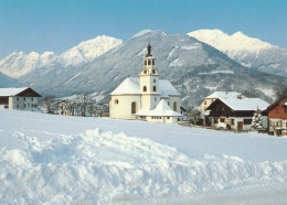 1 AK Österreich * Die Pfarrkirche In Schönberg Im Stubaital - Mit Blick Gegen Kalkkögel, Ampferstein U. Nockspitze * - Andere & Zonder Classificatie